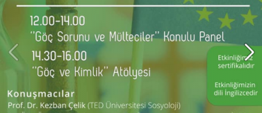 Prof. Dr. Kezban Çelik 25 Mart 2019'da 'Göç Problemi ve Mülteciler' Konulu Panelde
